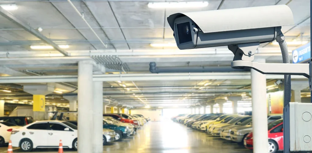 Videoüberwachung Parkplatz Supermarkt