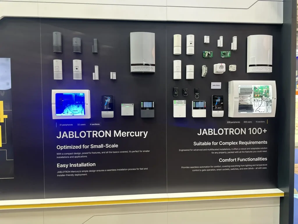 JABLOTRON Alarmanlage – Mercury und 100+ JABLOTRON Alarmanlage mit Mercury und 100+ Komponenten