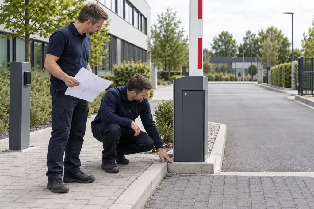 parkschranke-nachruesten-fundament-pruefen