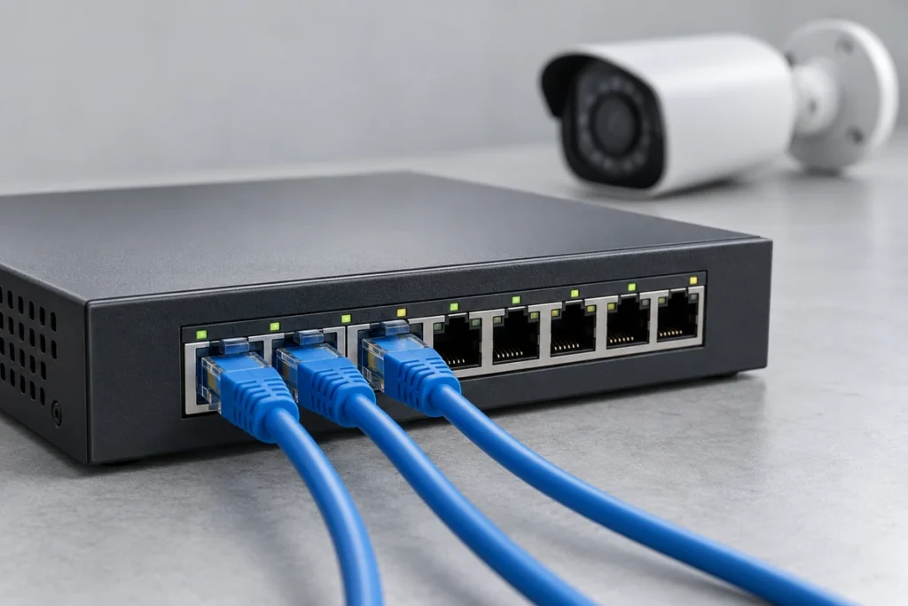 poe-switch-kamera-netzwerkkabel